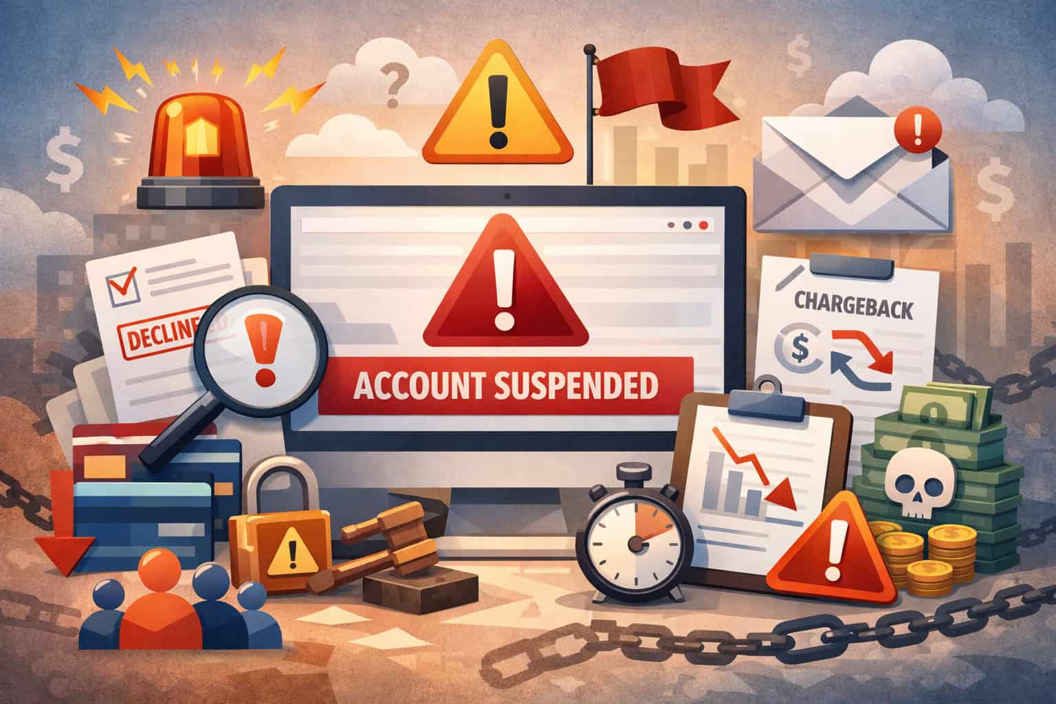 Early warning signs your merchant account is about to be suspended