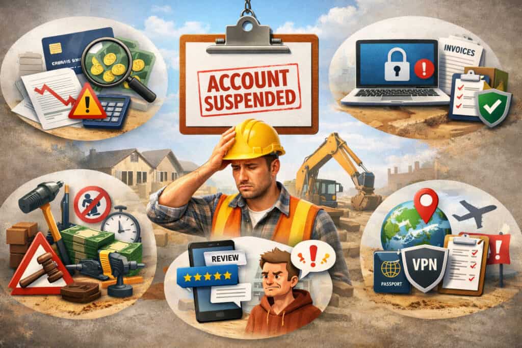 Top Reasons Contractors Get Their Merchant Accounts Suspended (And How to Prevent It)