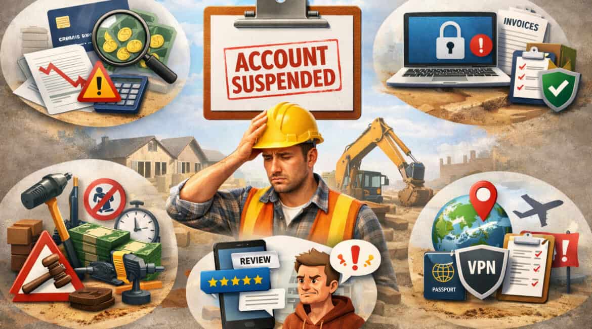Top Reasons Contractors Get Their Merchant Accounts Suspended (And How to Prevent It)