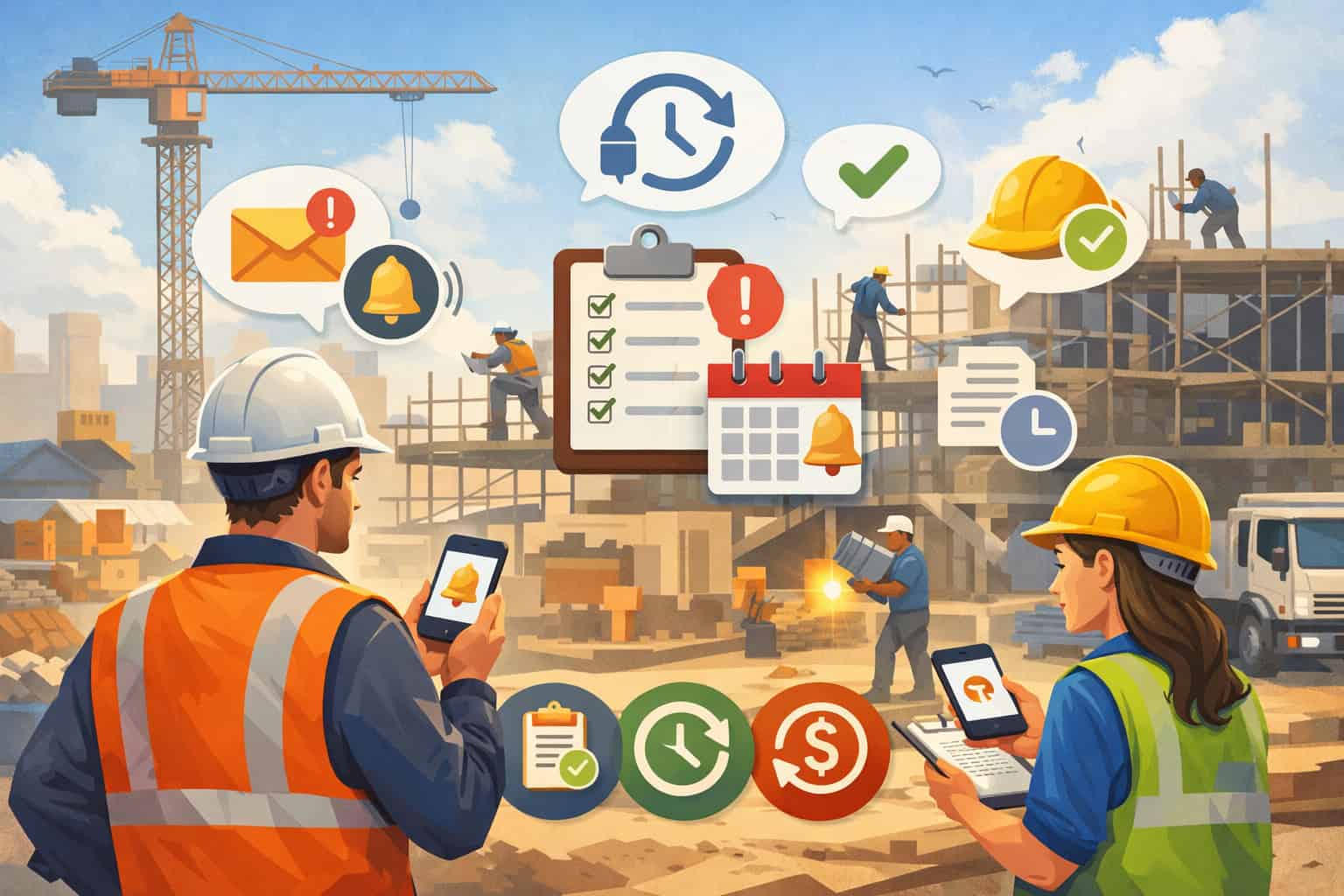 Why automated reminders work in construction (and why they feel “less pushy” than manual follow-up)